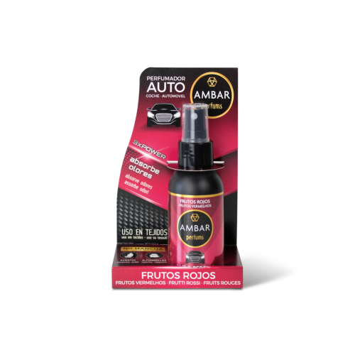 AMBAR Perfums - Deodorante Spray per Auto - Frutti Rossi