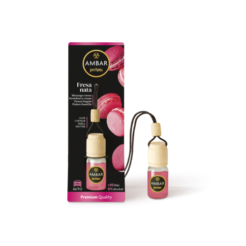 AMBAR Perfums - Deodorante per auto - Crema alla fragola