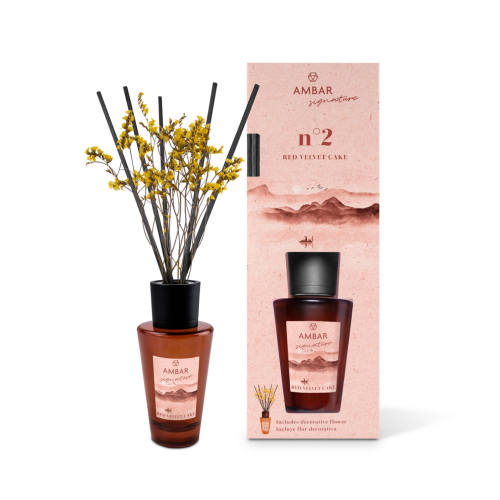 AMBAR Perfums - *Signature* - Deodorante per ambienti Mikado - nº2: Red Velvet Cake