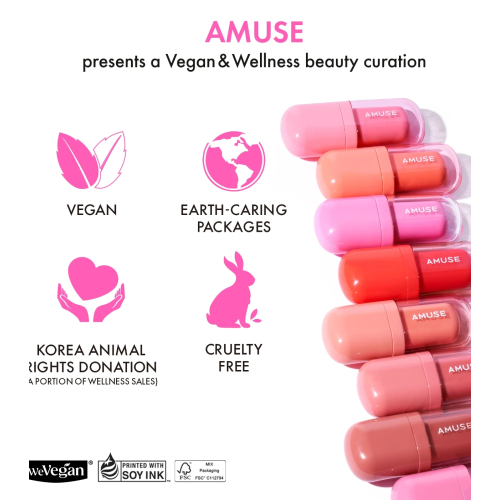 Amuse - Tinta per labbra Bebe Tint - 01: Boksoonga Love