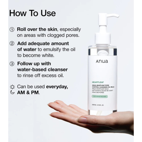 Anua - Heartleaf Pore Control olio detergente delicato