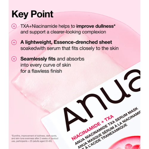 Anua - Maschera facciale anti-macchie Niacinamide TXA