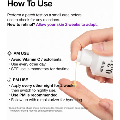 Anua - Siero rinnovante Retinolo 0,3% + Niacinamide