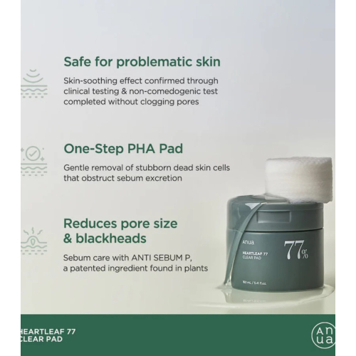 Anua - Tonico viso con dischetti 77% Heartleaf formato