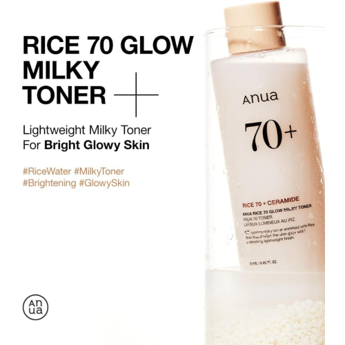 Anua - Tonico leggero Rice 70 + Ceramide Glow Milky