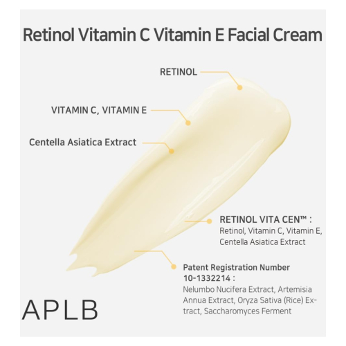APLB - Crema viso per pelli mature Retinol Vitamin C Vitamin E