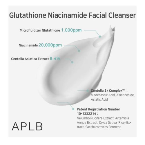 APLB - Detergente viso illuminante Glutathione Niacinamide