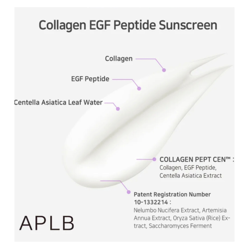 APLB - Protezione solare per il viso Collagen Egf Peptide SPF50+ PA++++