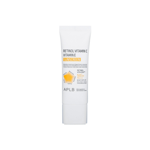 APLB - Protezione solare per il viso Retinol Vitamin C Vitamin E SPF50+ PA++++