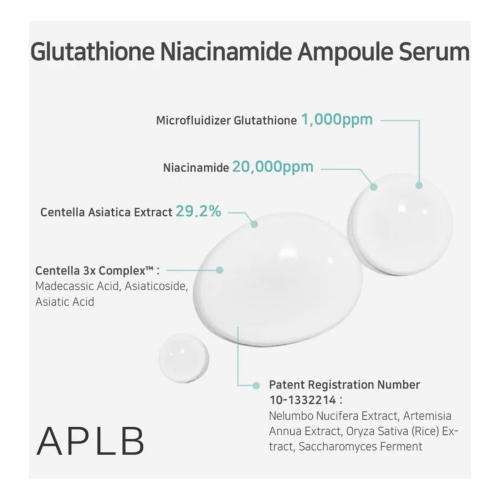 APLB - Siero viso illuminante Glutathione Niacinamide