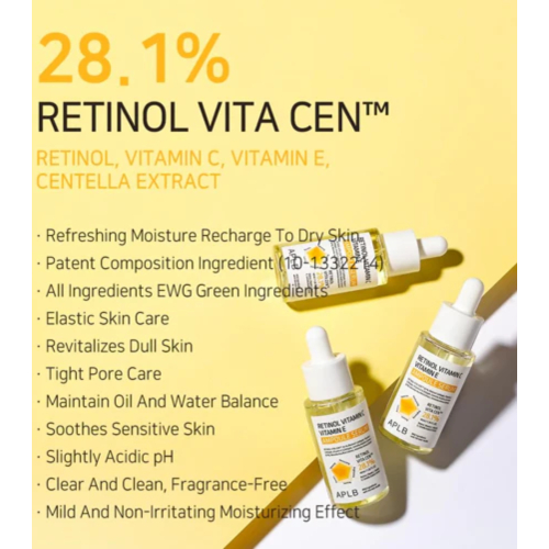 APLB - Siero viso illuminante Retinol Vitamin C Vitamin E
