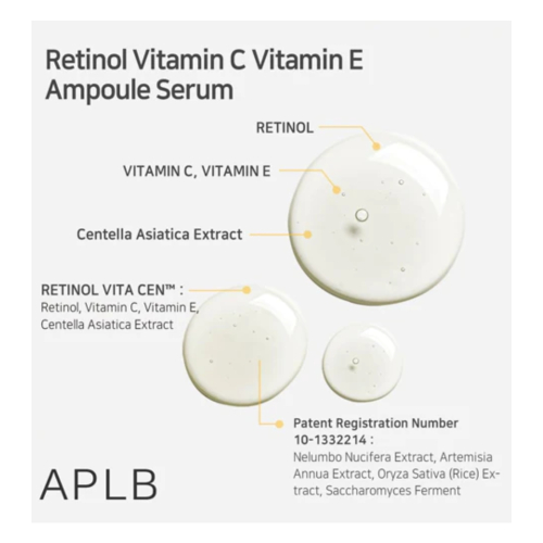 APLB - Siero viso illuminante Retinol Vitamin C Vitamin E
