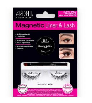 Ardell - Kit ciglia finte e eyeliner Magnetic Liner & Lash - Demi Wispies