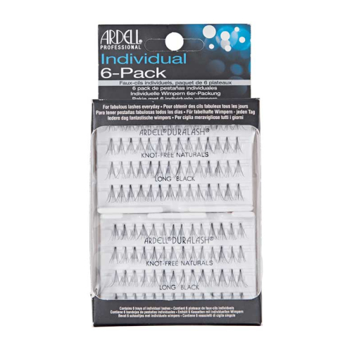 Ardell - Pacchetto di ciglia finte individuali Duralash - Knot-free Naturals: Long Black