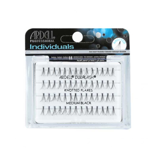 Ardell - Ciglia finte individuali Duralash - Knotted Flares: Medium Black