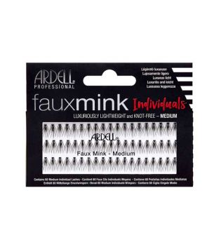 Ardell - Ciglia finte individuali Fauxmink - Medium Black