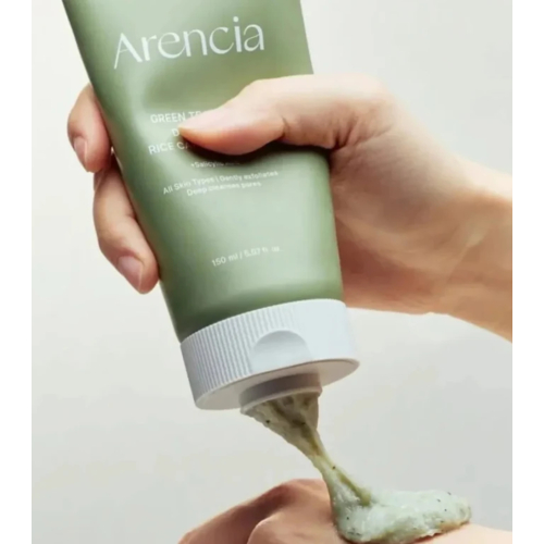 Arencia - Detergente viso Green Tea + LHA Deep Pore Rice Cake