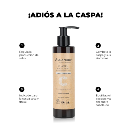 Arganour - Shampoo antiforfora - Capelli con forfora