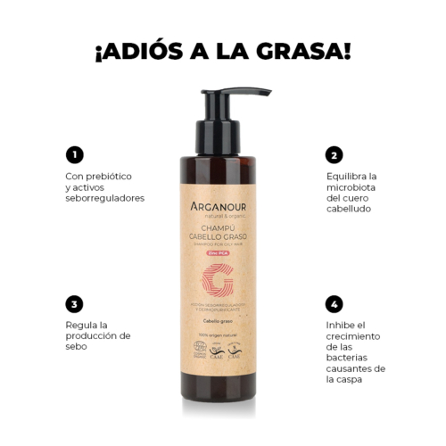 Arganour - Shampoo purificante - Capelli grassi