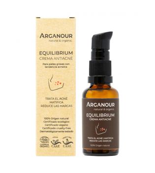 Arganour - Crema antiacne riducente per le macchie  Equilibrium - Pelle grassa a tendenza acneica
