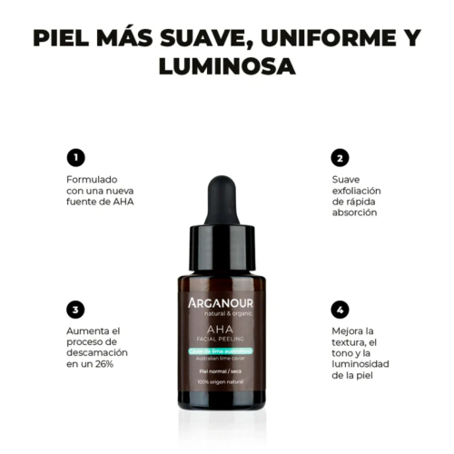 Arganour - Peeling viso al caviale australiano di lime AHA