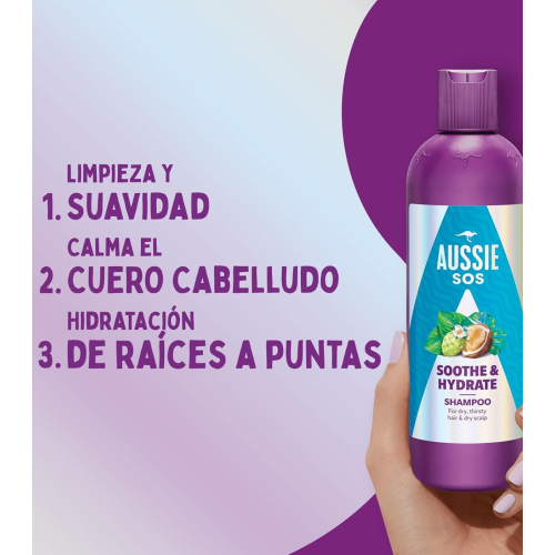 Aussie - Shampoo SOS Sothe & Hydrate - Capelli secchi