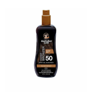 Australian Gold - Spray protezione solare Gel con instant Bronzer - SPF 50