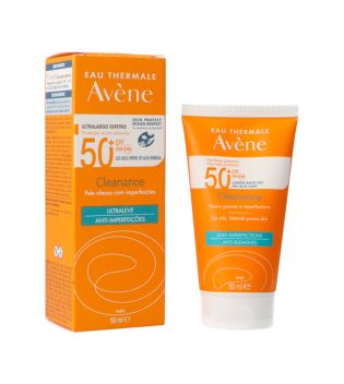 Avène - Crema solare opacizzante SPF50 + Cleanance - Pelle a tendenza acneica
