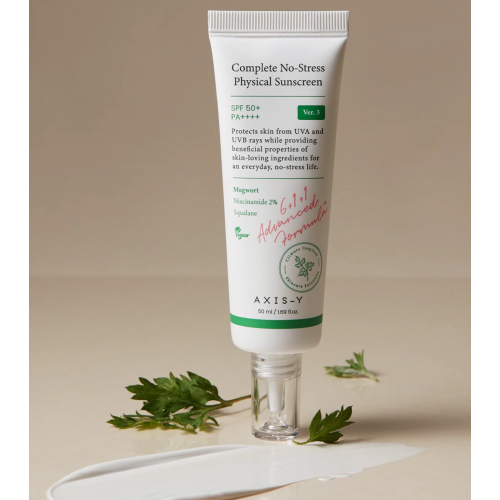 Axis-Y - Protezione solare per il viso Complete No-Stress Physical SPF50+ PA++++