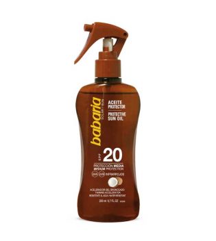 Babaria - Olio abbronzante spray al cocco 200ml - SPF20