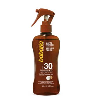 Babaria - Olio abbronzante spray al cocco 200ml - SPF30