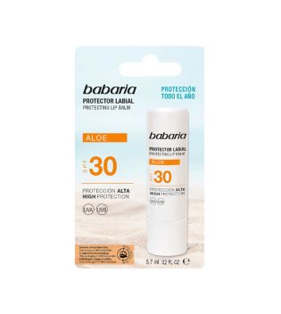 Babaria - Balsamo Protezione Labbra SPF30 - Aloe
