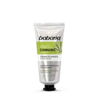 Babaria - Crema mani nutriente alla cannabis