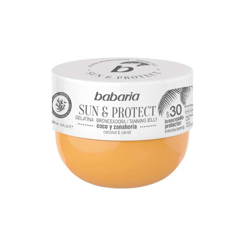 Babaria - Gelatina abbronzante Sun & Protect SPF30 - Cocco e carota