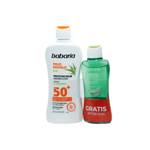 Babaria - Latte solare per pelli sensibili SPF50 + Doposole
