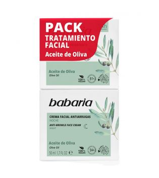 Babaria - Crema viso idratante SPF15 impacco giorno e notte - Olio di oliva