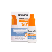 Babaria - Siero Viso Illuminante con SPF 50+ - Acido Ialuronico