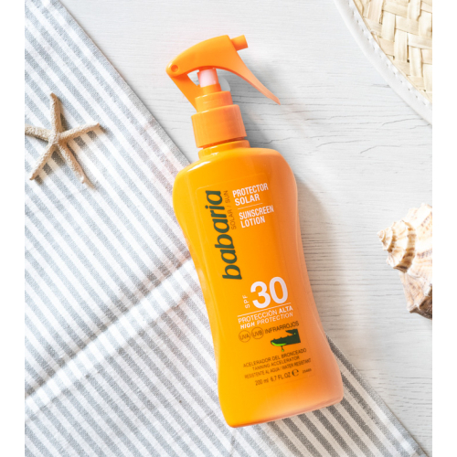 Babaria - Protezione solare spray all'Aloe Vera - SPF30