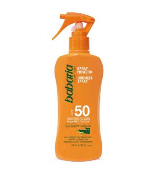 Babaria - Protezione solare spray all'Aloe Vera - SPF50