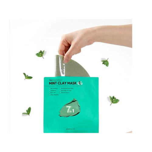 Barulab - Maschera viso all'argilla 7 in 1 Total Solution - Mint Clay