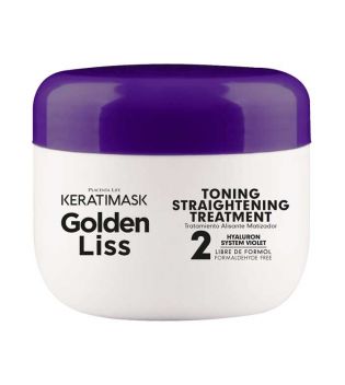 Be natural - Kit lisciante senza formaldeide Keratimask Golden Liss - Capelli biondi e decolorati