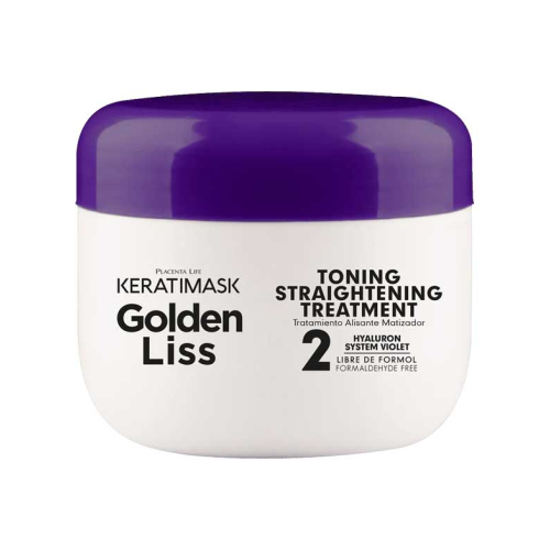 Be natural - Kit lisciante senza formaldeide Keratimask Golden Liss - Capelli biondi e decolorati