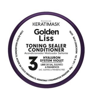 Be natural - Kit lisciante senza formaldeide Keratimask Golden Liss - Capelli biondi e decolorati