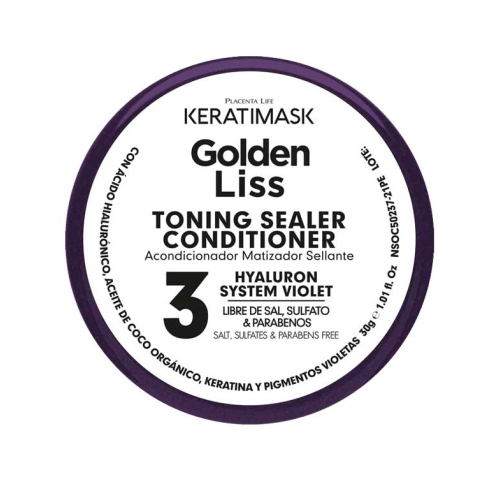 Be natural - Kit lisciante senza formaldeide Keratimask Golden Liss - Capelli biondi e decolorati