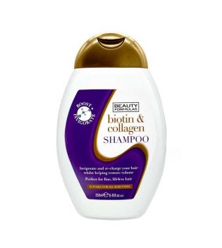 Beauty Formulas - Shampoo con biotina e collagene - Capelli fini