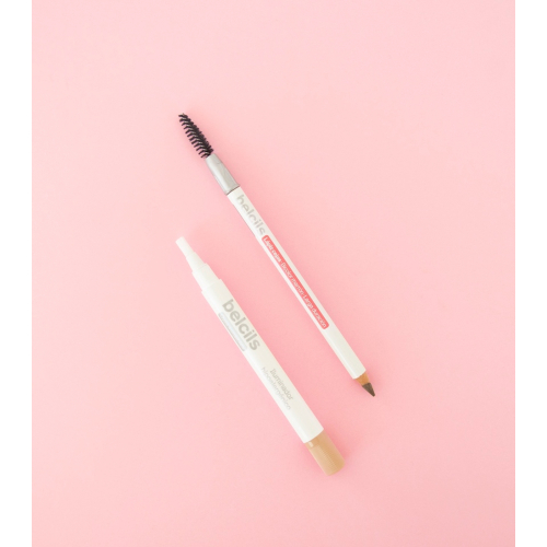 Belcils - Matita per sopracciglia ipoallergenica - Bicolor marrón