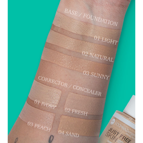 Bell - Correttore liquido ipoallergenico Just Free Skin - 02: Fresh