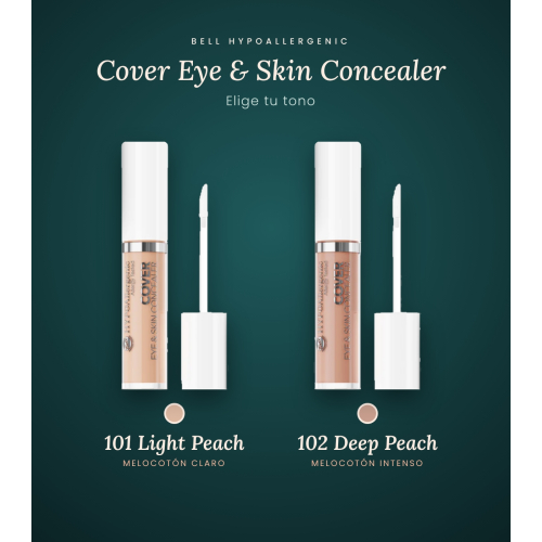 Bell HYPOAllergenic - Correttore liquido Hypo Cover Eye & Skin Concealer - 101: Light Peach