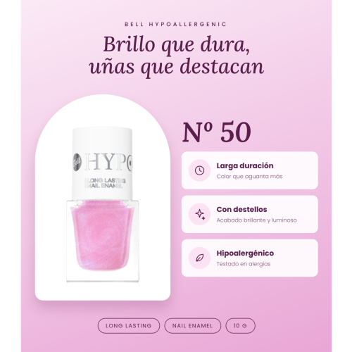 Bell HYPOAllergenic - Smalto per unghie Long Lasting - 50