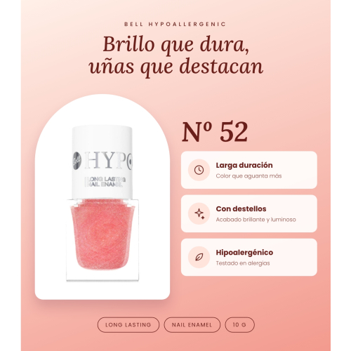 Bell HYPOAllergenic - Smalto per unghie Long Lasting - 52